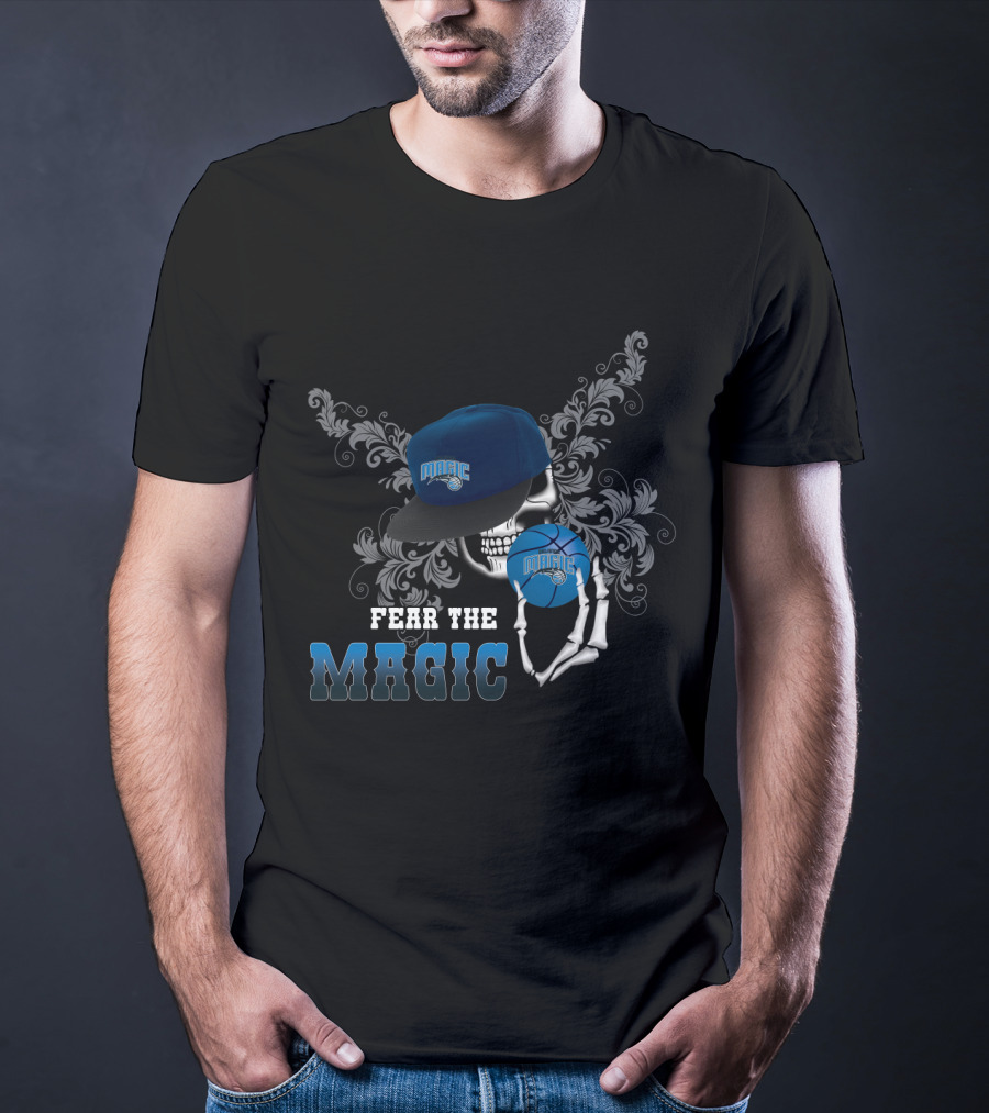 Fear The Magic Fans Orlando Basketball Skull T-Shirt