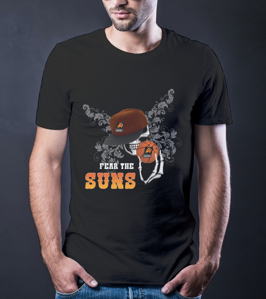 Fear The Suns Phoenix Basketball Skull Fans T-Shirt