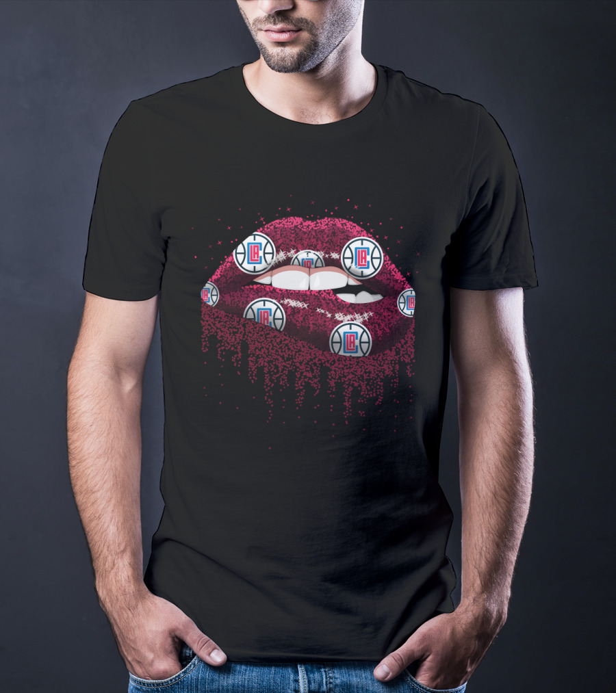 La Clippers Lips Basketball Fans T-Shirt