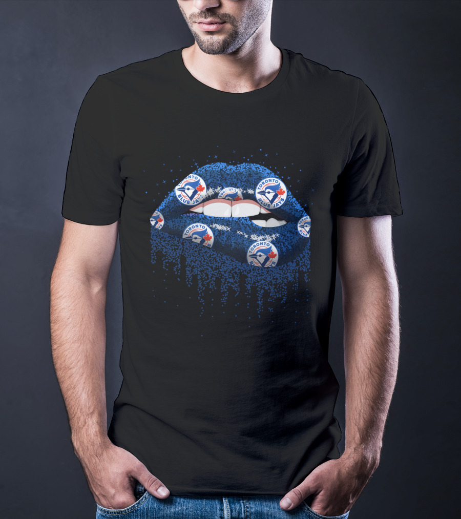 Toronto Blue Jays Glitter Lips Fans Must-Have T-Shirt