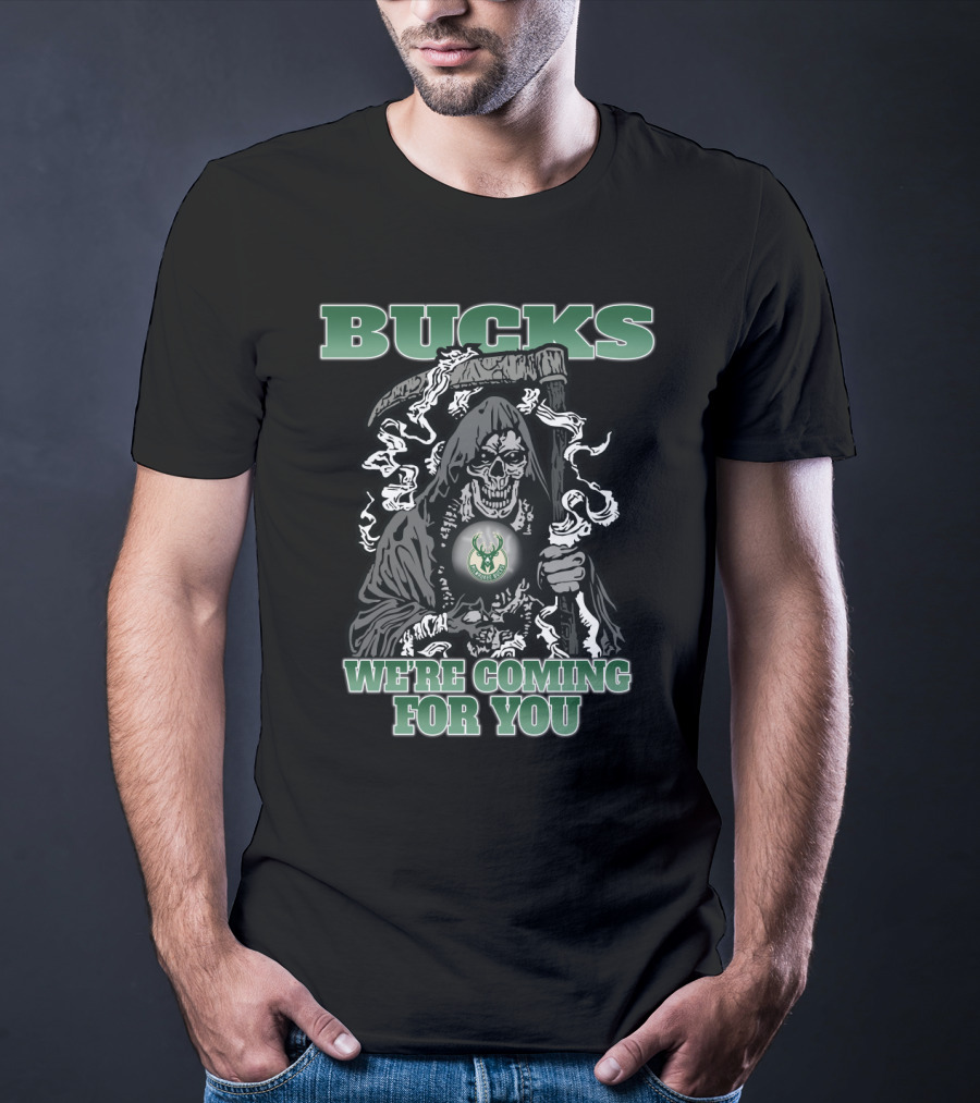 Bucks Grim Reaper We're Coming For You T-Shirt