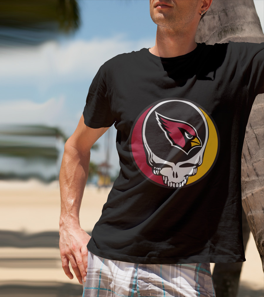 Grateful Dead Arizona Cardinals Skull T-Shirt