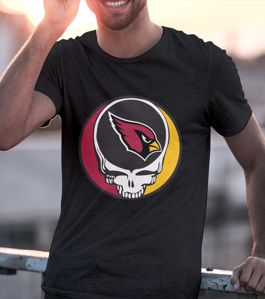 Grateful Dead Arizona Cardinals Skull T-Shirt