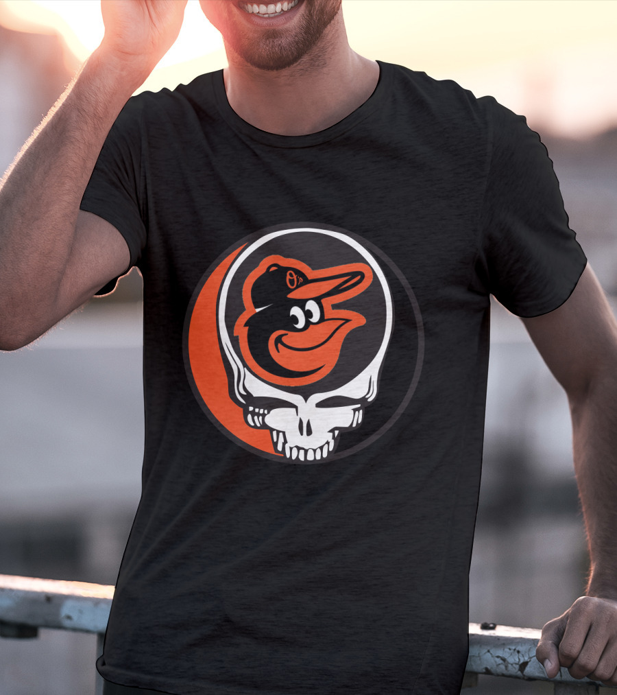 Grateful Dead Steal Your Face Baltimore Orioles Mashup T-Shirt