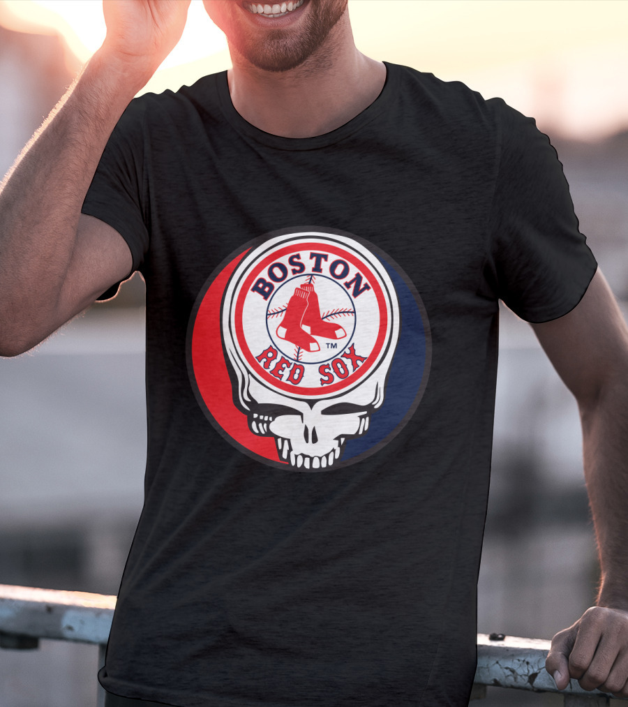 Boston Red Sox Skull Logo Grateful Dead Fans Baseball Teams T-Shirt
