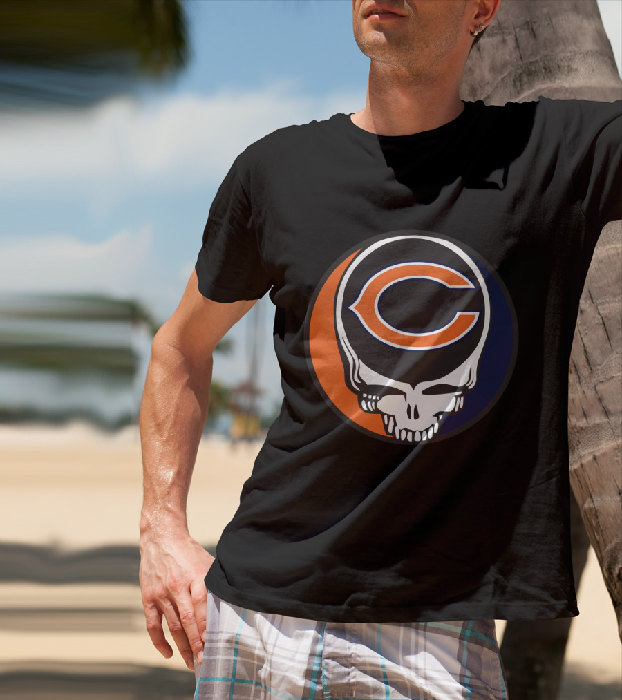 Grateful Dead Chicago Bears Skull T-Shirt