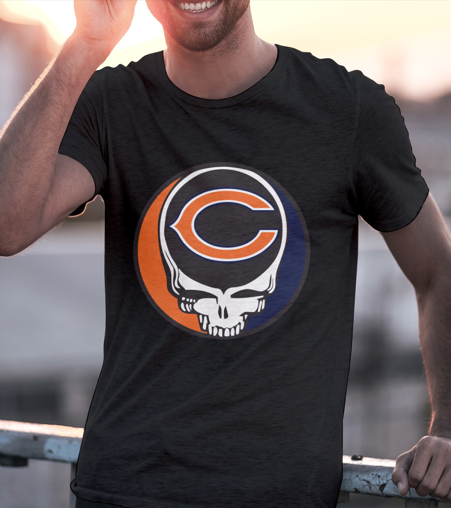 Grateful Dead Chicago Bears Skull T-Shirt