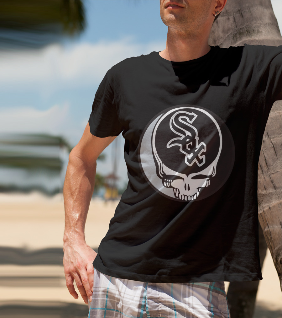 Grateful Dead Steal Your Face Chicago White Sox Fan Mashup T-Shirt
