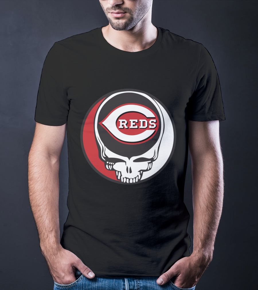 Steal Your Face Cincinnati Reds Logo Grateful Dead Fans T-Shirt