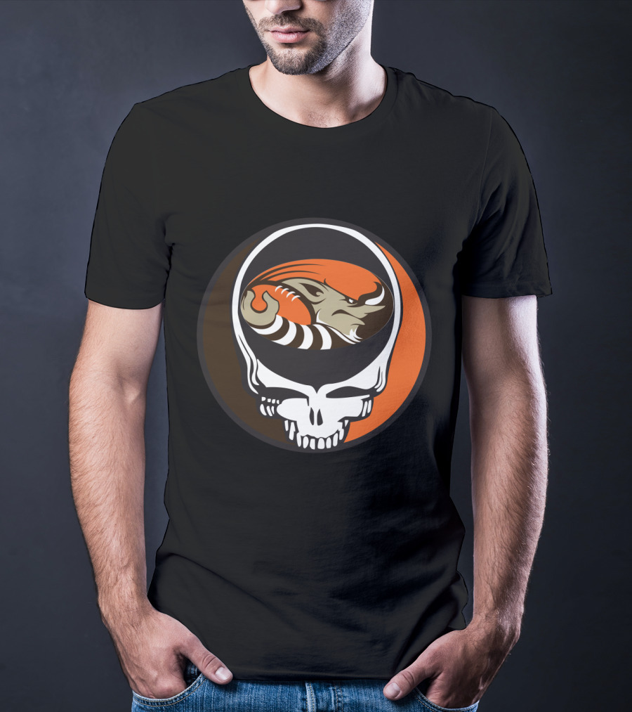 Grateful Dead Steal Your Face Cleveland Browns Football Enthusiast T-Shirt