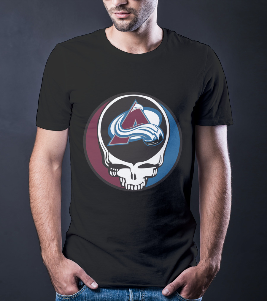Colorado Avalanche Grateful Dead Steal Your Face Hockey Fan T-Shirt