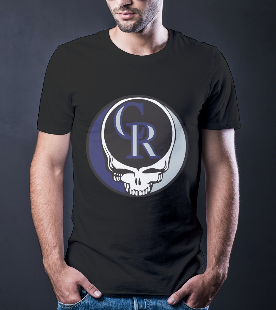 Grateful Dead Steal Your Face Colorado Rockies CR Logo Fusion T-Shirt