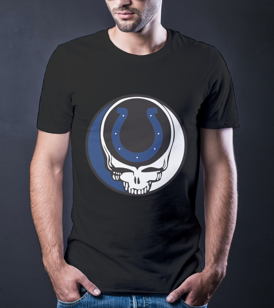 Grateful Dead Indianapolis Colts Skull T-Shirt