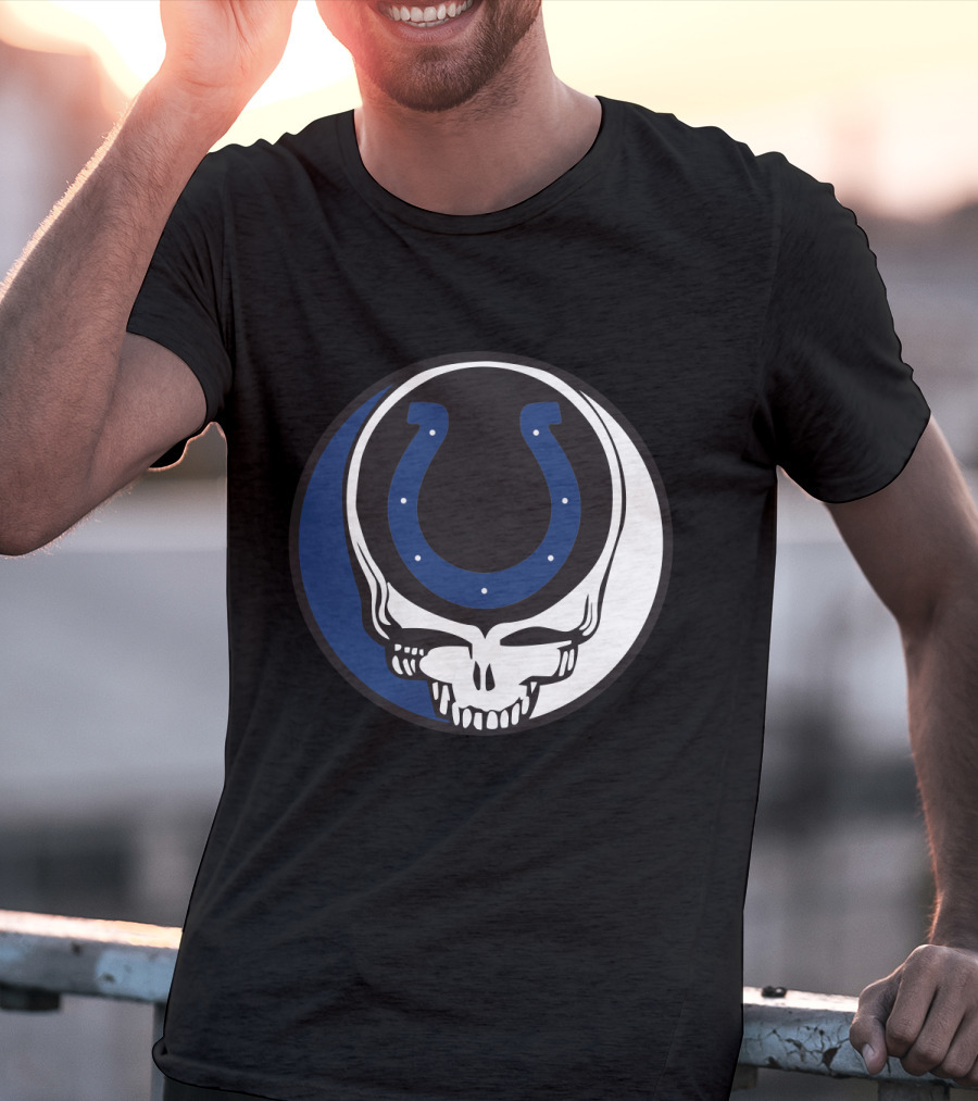 Grateful Dead Indianapolis Colts Skull T-Shirt
