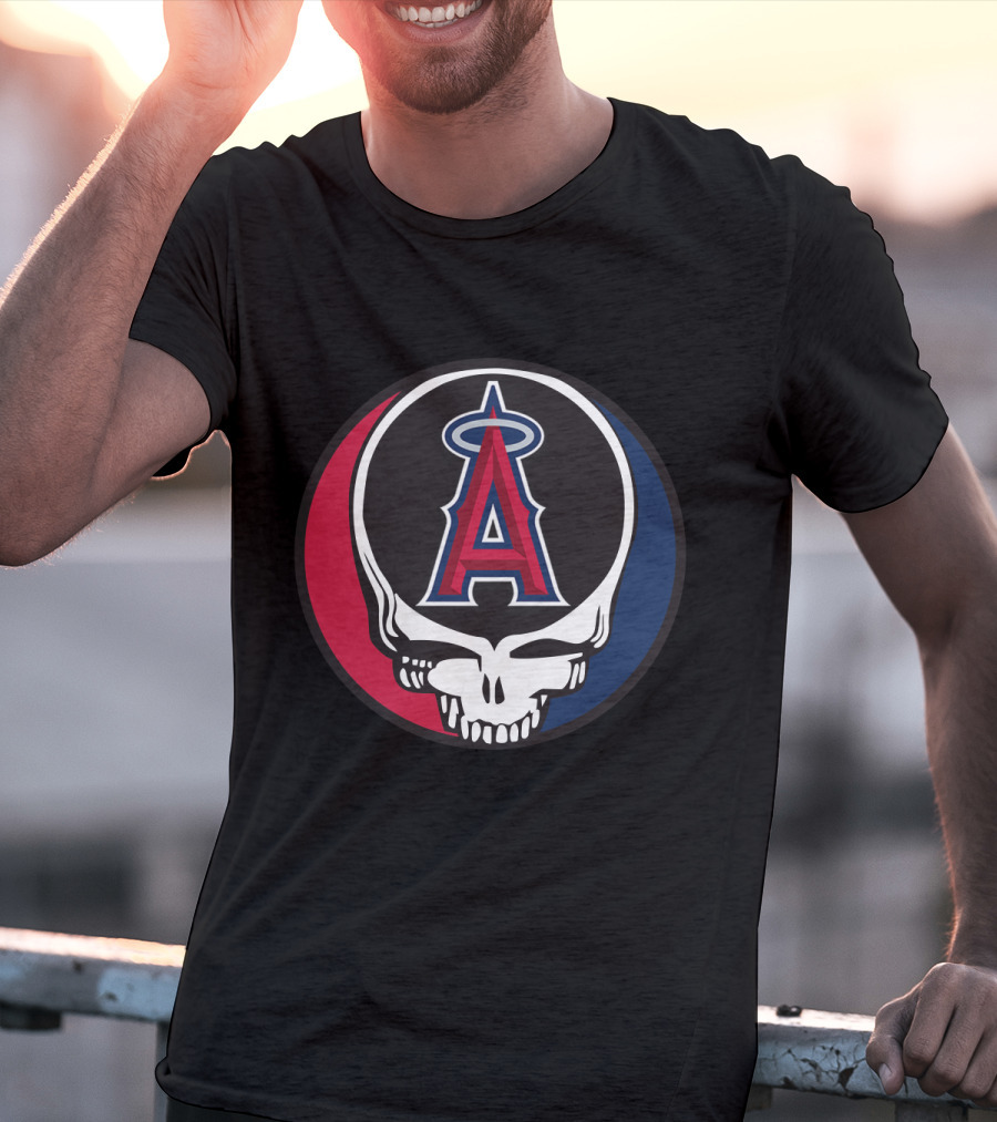 Los Angeles Angels Grateful Dead Skull Icon Logo For Fans T-Shirt