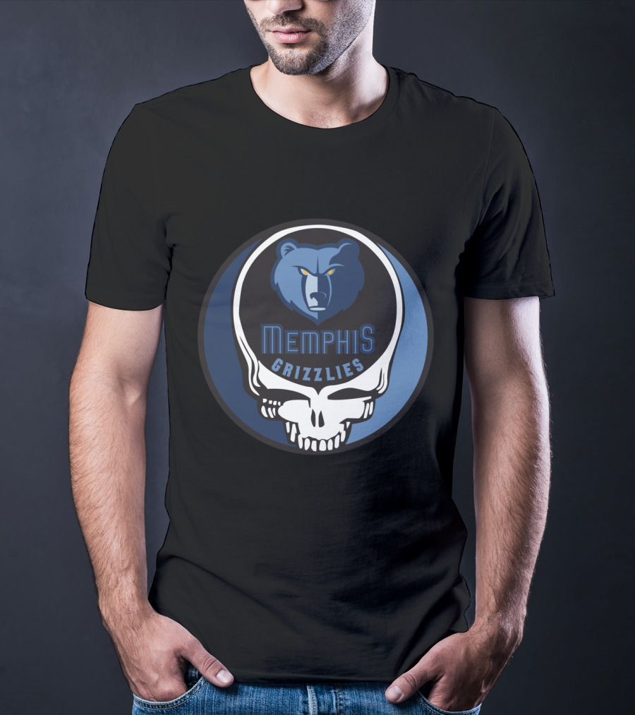 Memphis Grizzlies Steal Your Face Grateful Dead Mashup T-Shirt