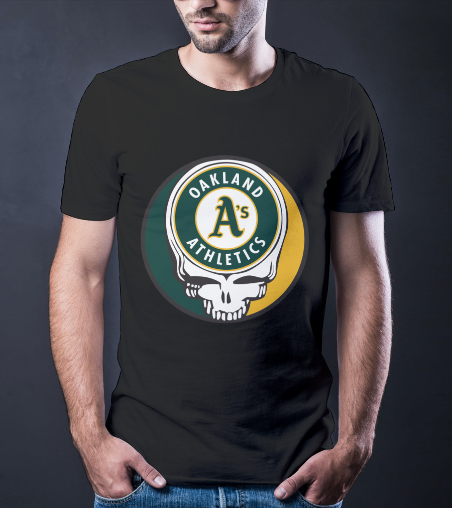 Oakland Athletics Skull Logo Grateful Dead Fan T-Shirt