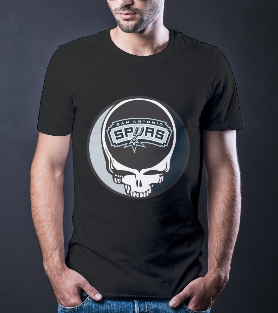 San Antonio Spurs Grateful Dead Skull T-Shirt