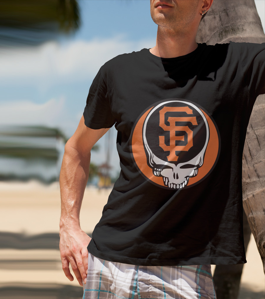 San Francisco Giants Grateful Dead Skull Logo Combo For Fans T-Shirt