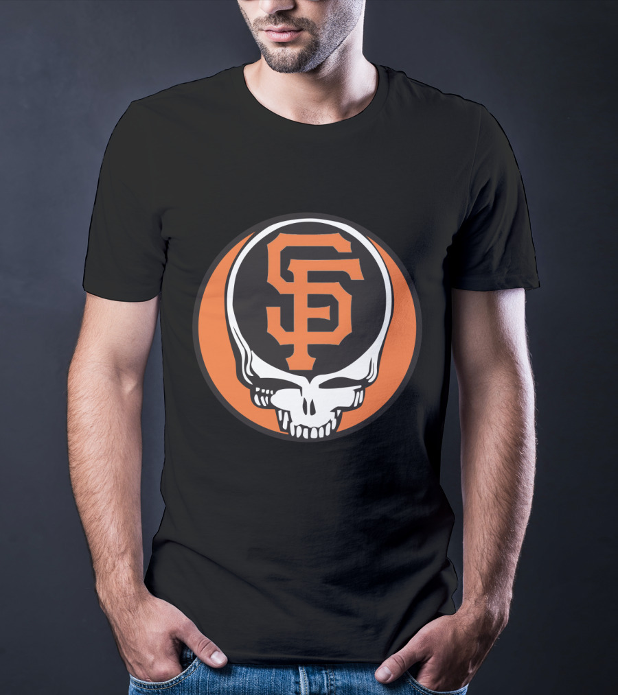 San Francisco Giants Grateful Dead Skull Logo Combo For Fans T-Shirt