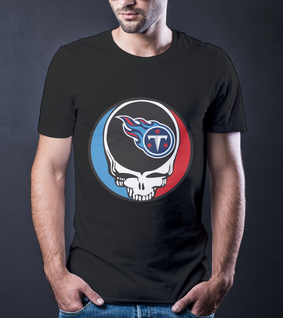 Grateful Dead Tennessee Titans Fan Skull T-Shirt