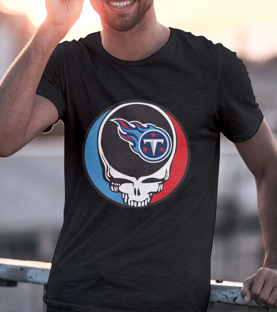 Grateful Dead Tennessee Titans Fan Skull T-Shirt