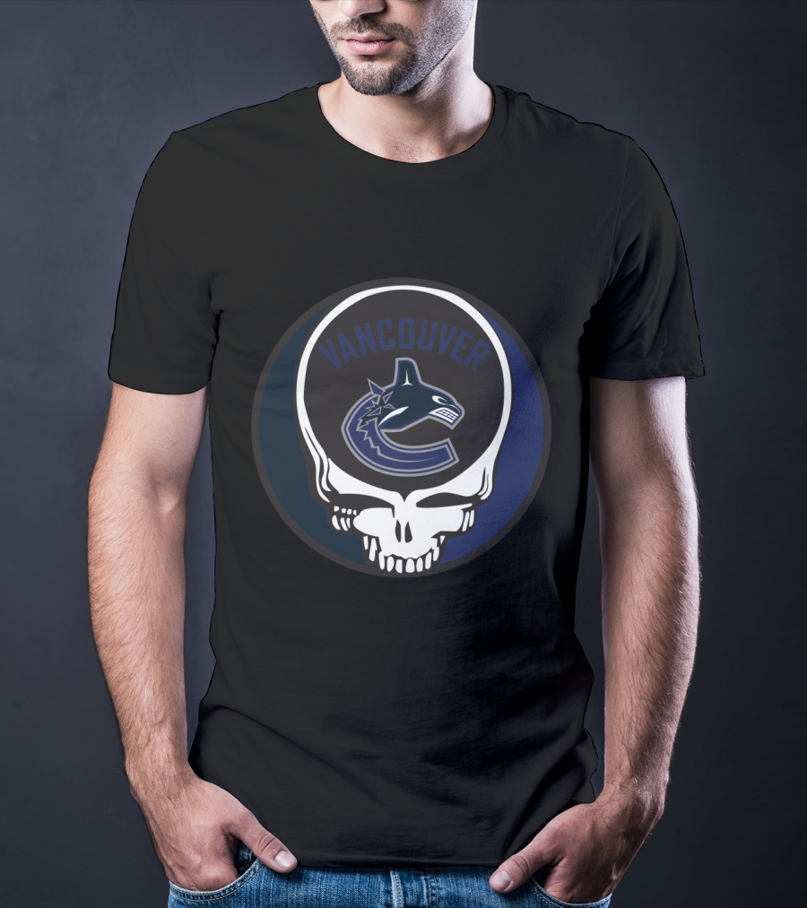 Vancouver Canucks Grateful Dead Steal Your Face Fan T-Shirt