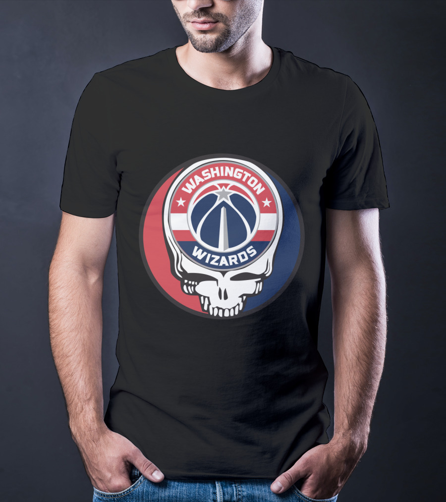 Washington Wizards Grateful Dead Skull T-Shirt