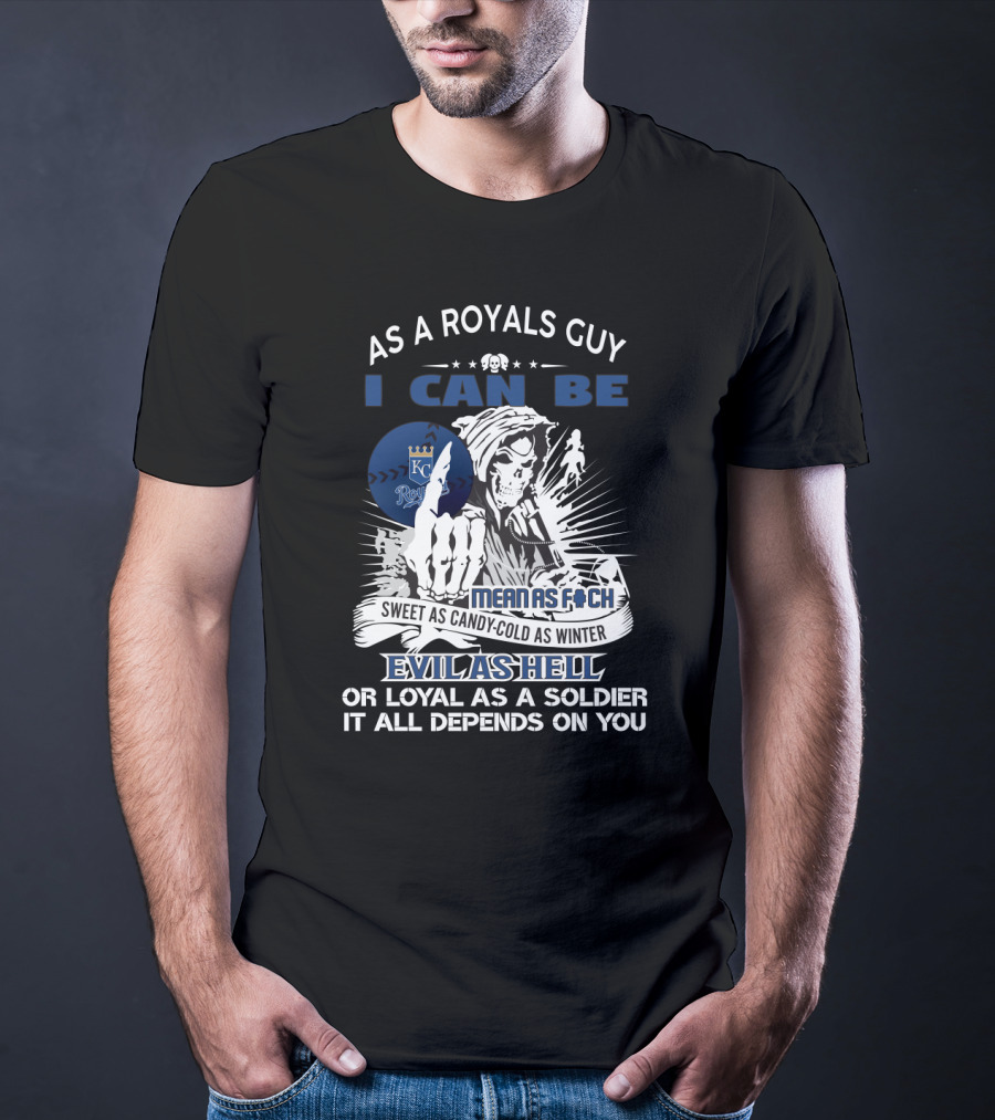 Kansas City Royals Grim Reaper Loyal Soldier Fans Mean Cold Evil Choices T-Shirt