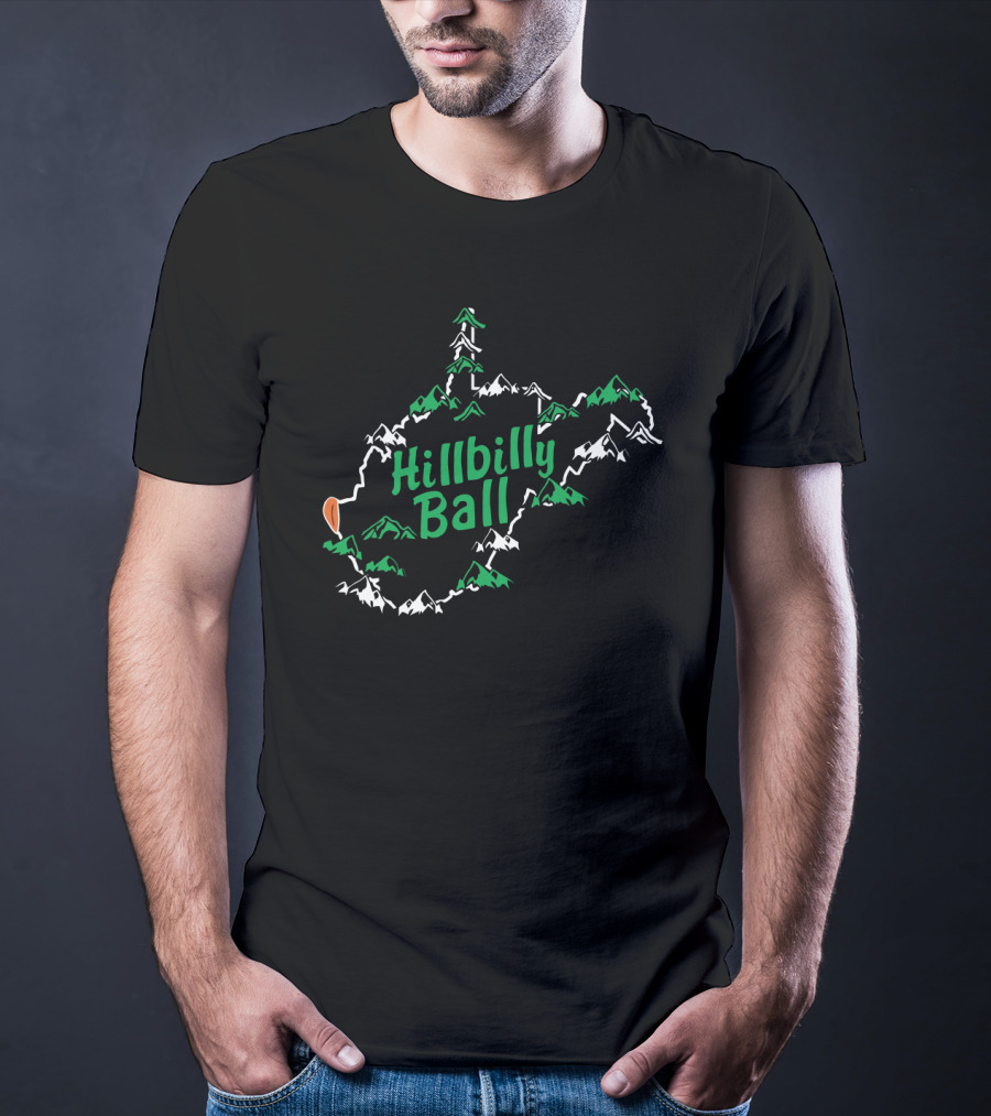 Hillbilly Ball Hometown Sportwear Mountain Outline T-Shirt
