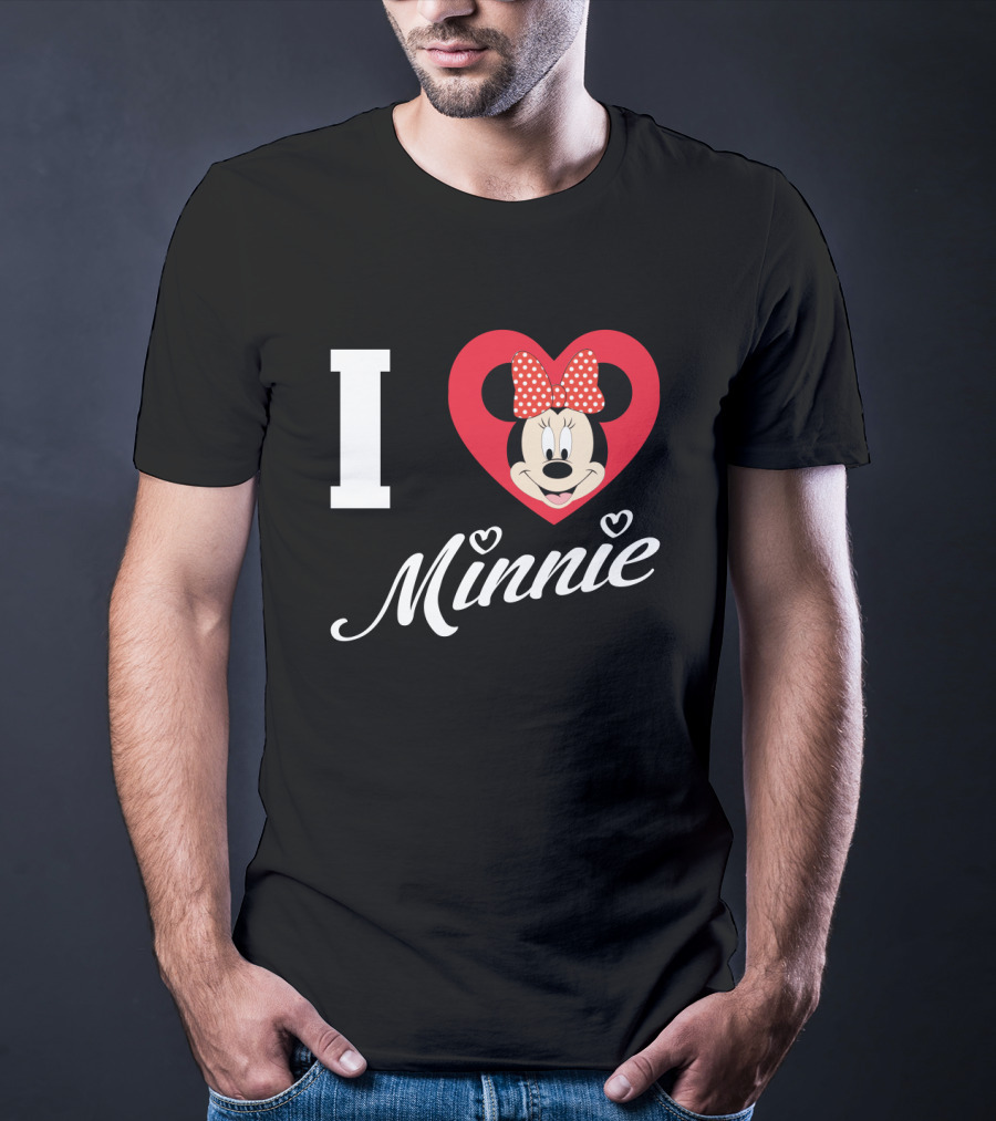 I Heart Minnie Mouse Bow Polka Dot Magic T-Shirt
