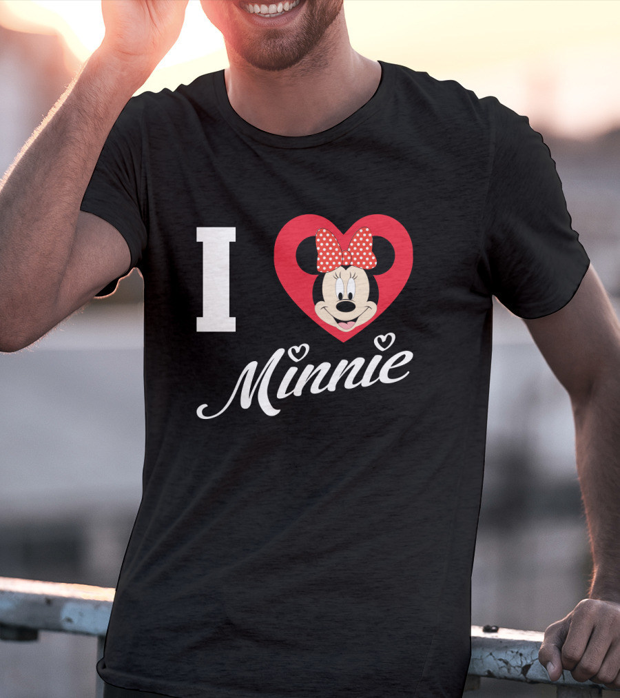 I Heart Minnie Mouse Bow Polka Dot Magic T-Shirt