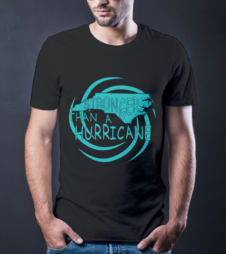 Stronger Than A Hurricane North Carolina Swirl T-Shirt