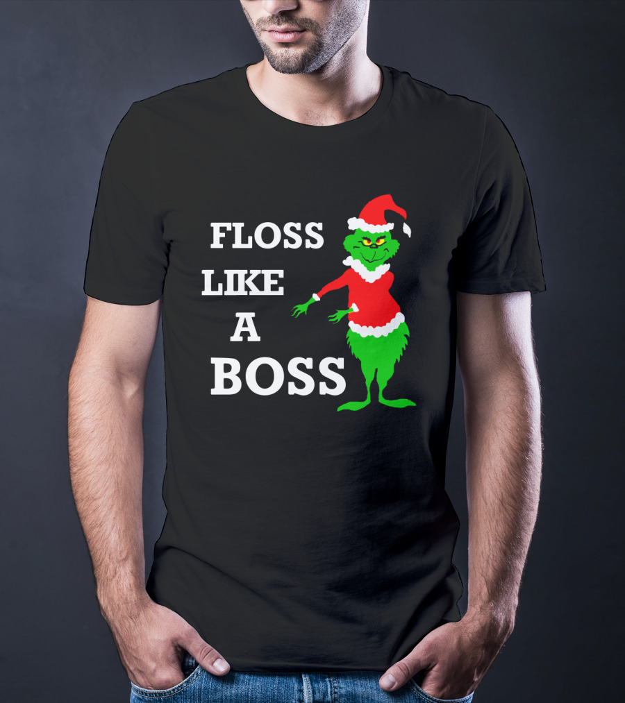 Floss Like A Boss Santa Grinch Dance T-Shirt