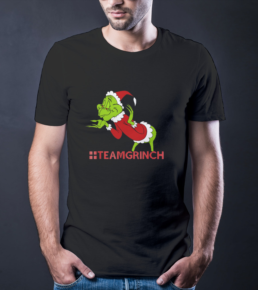 Team Grinch Resting Grinches Face Christmas T-Shirt