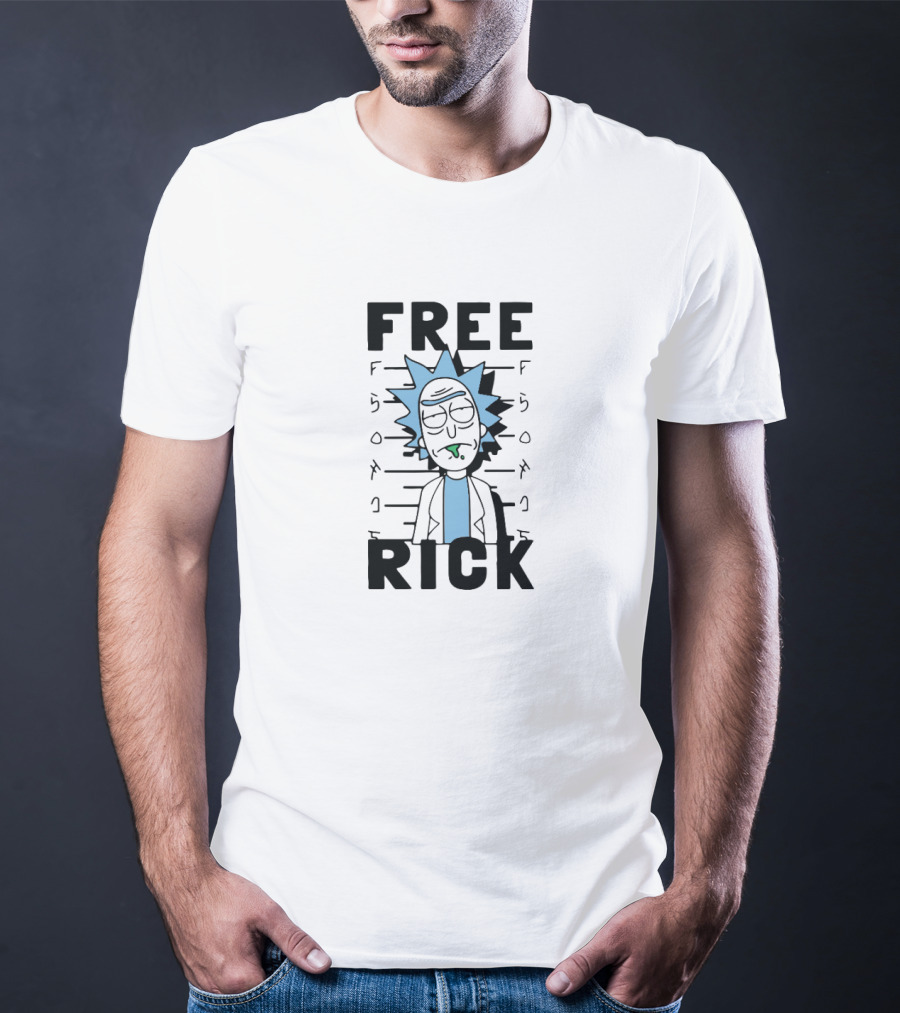 Rick And Morty Free Rick Mugshot T-Shirt