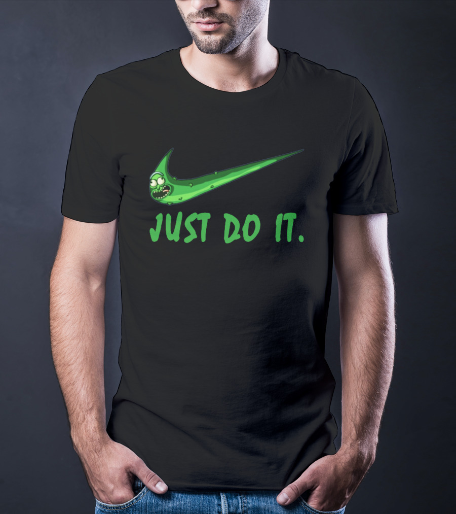 Just Do It Pickle Rick Nike T-Shirt