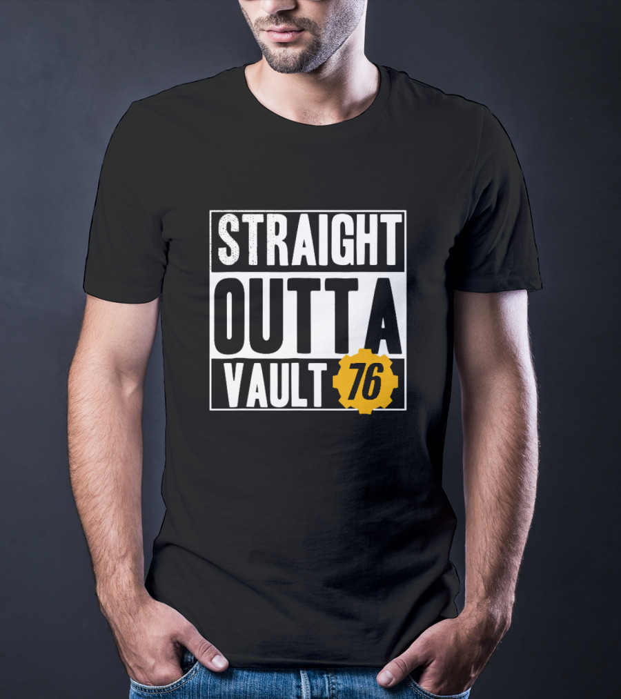 Straight Outta Vault 76 Fallout-Themed Gear T-Shirt