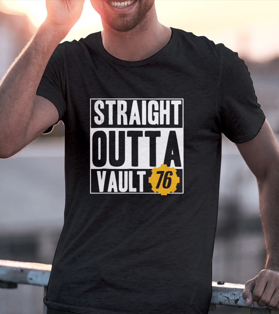 Straight Outta Vault 76 Fallout-Themed Gear T-Shirt