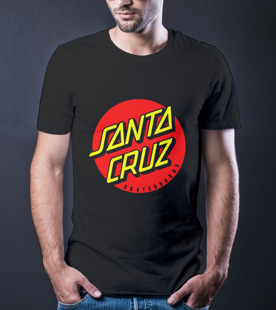 Santa Cruz Skateboards Red Circle Logo Vintage Style T-Shirt