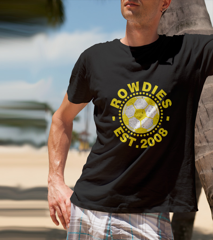 Rowdies Est 2008 Soccer Ball T-Shirt