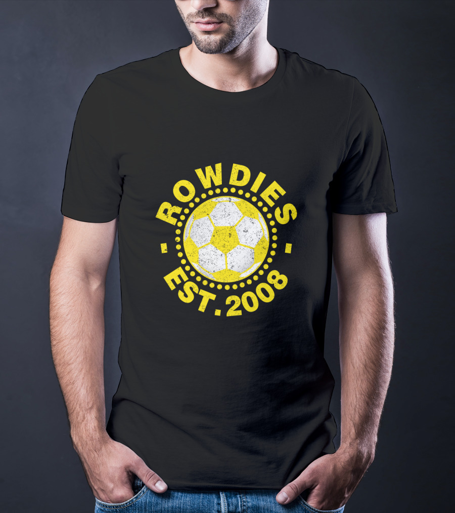 Rowdies Est 2008 Soccer Ball T-Shirt