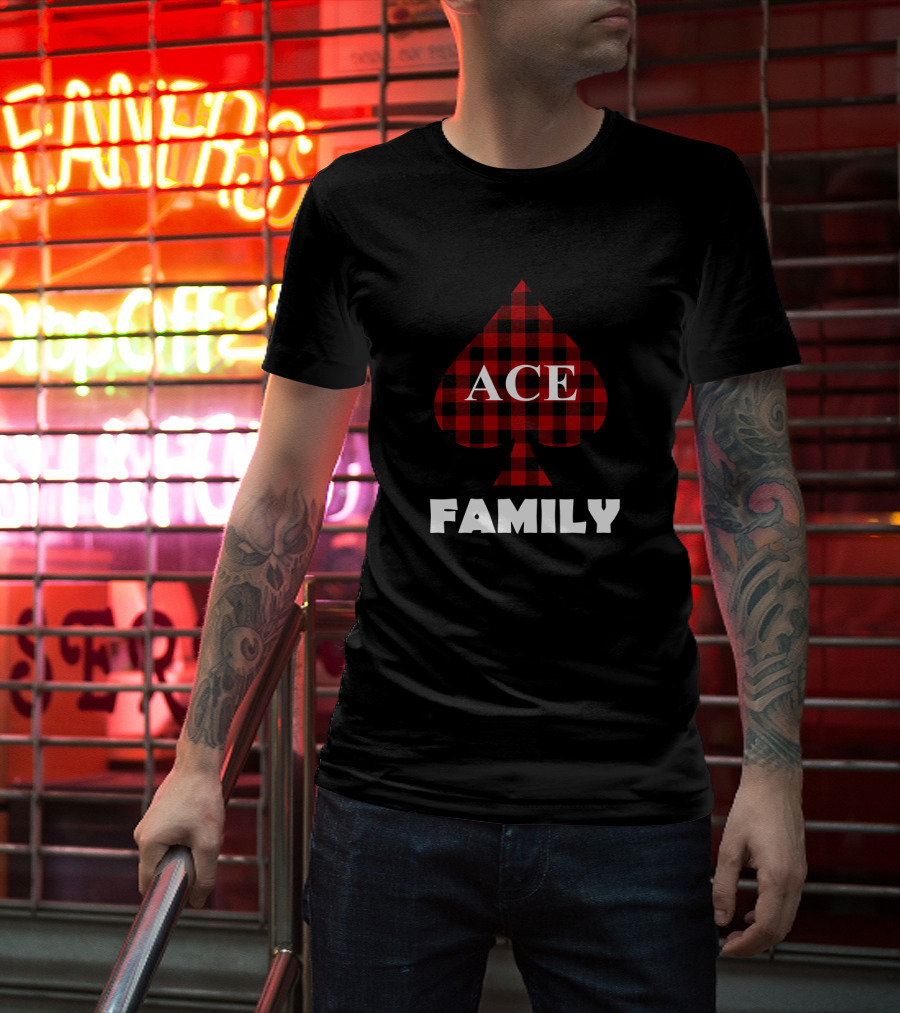 Ace Family Plaid Spade T-Shirt