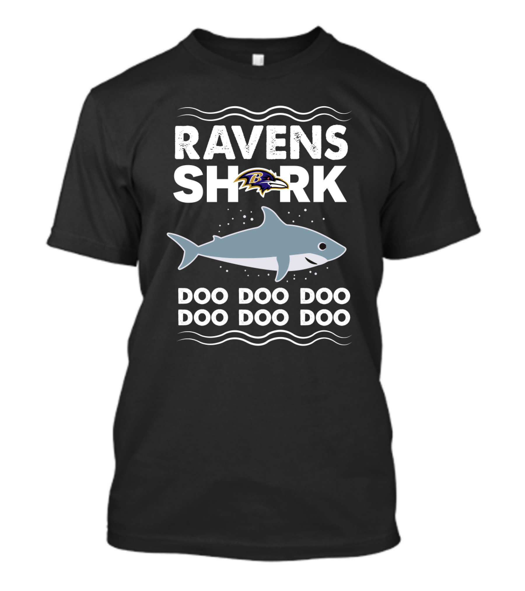 Ravens Shark Doo Doo Doo Doo Doo Doo T-Shirt