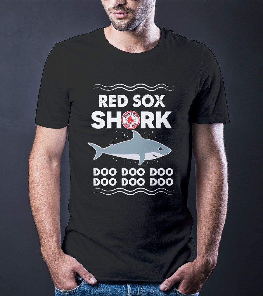 Red Sox Shark Boston Red Sox Doo Doo Doo Doo Doo Doo T-Shirt