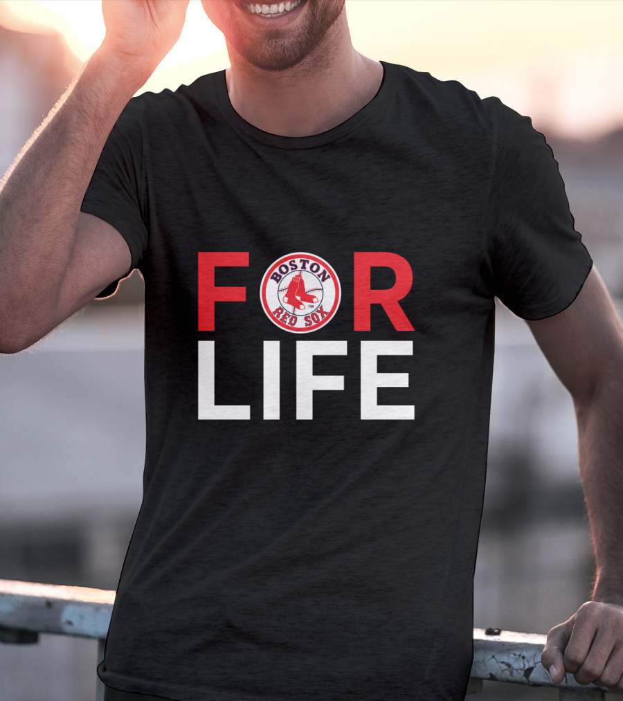 Boston Red Sox For Life Fan Loyalty Emblem T-Shirt