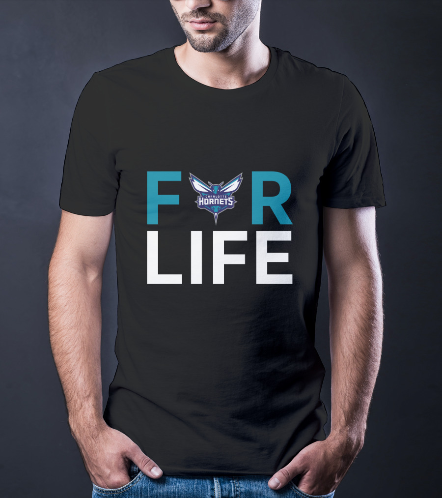 Charlotte Hornets Logo For Life Enthusiasts T-Shirt