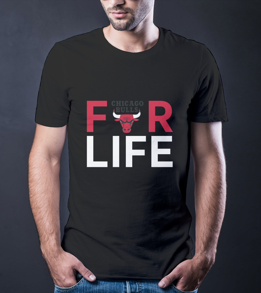For Life Chicago Bulls Fans Bulls T-Shirt