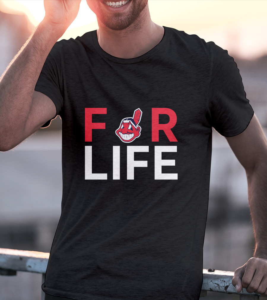 For Life Cleveland Indians Fans Chief Wahoo T-Shirt