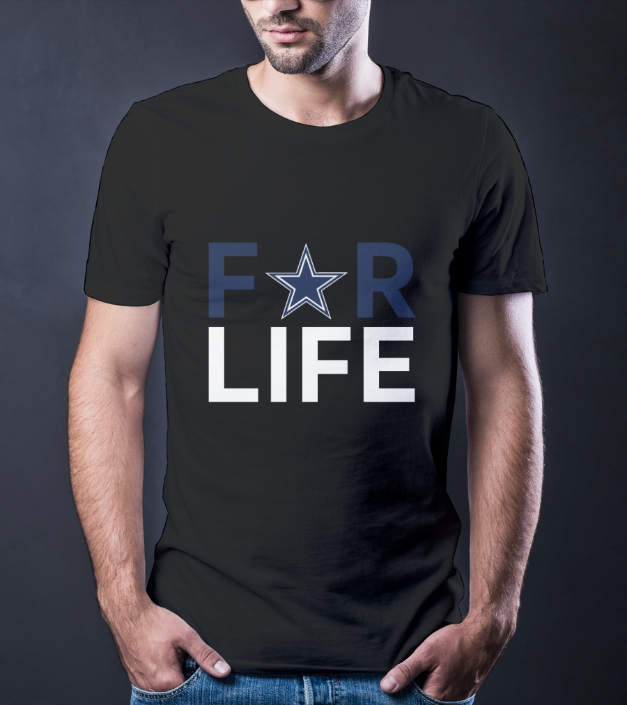 For Life Dallas Cowboys Star Logo Enthusiasts T-Shirt